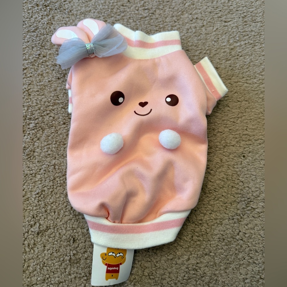 Dog puppy pet cat Pink shirt coat vest jacket clothes xxs xs s teacup mini